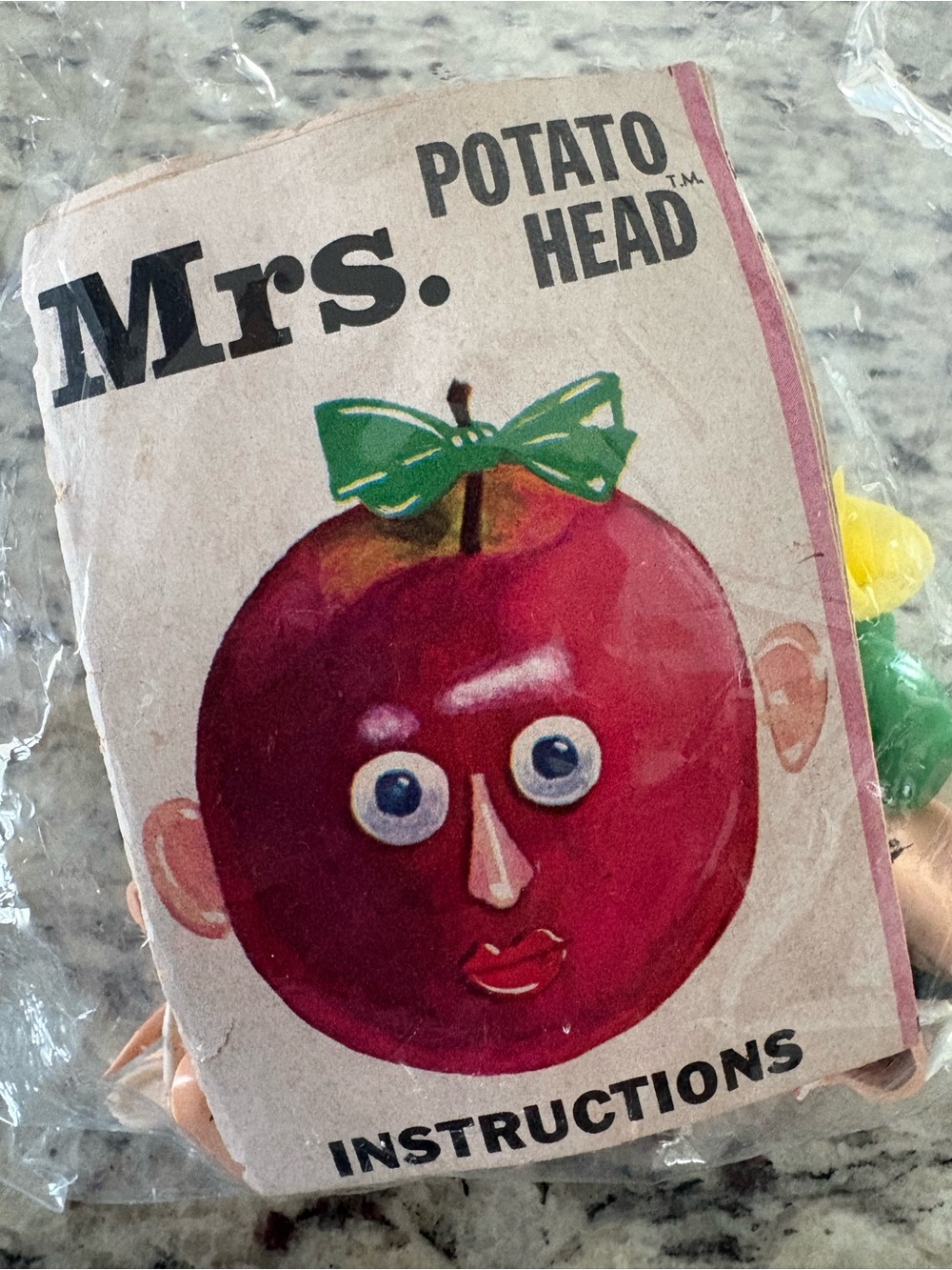 Vintage RARE 1960-1970s Mrs Potato Head w/ Instructions NEW/SEALED in Bag